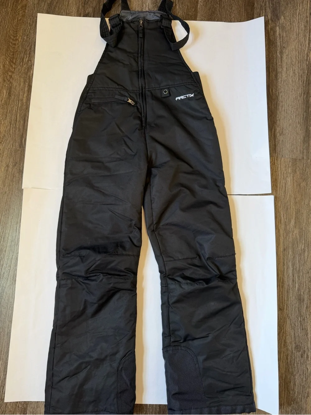 Arctix Black Kids Snow Bib Overalls with Adjustable Straps Youth Boys Size L
